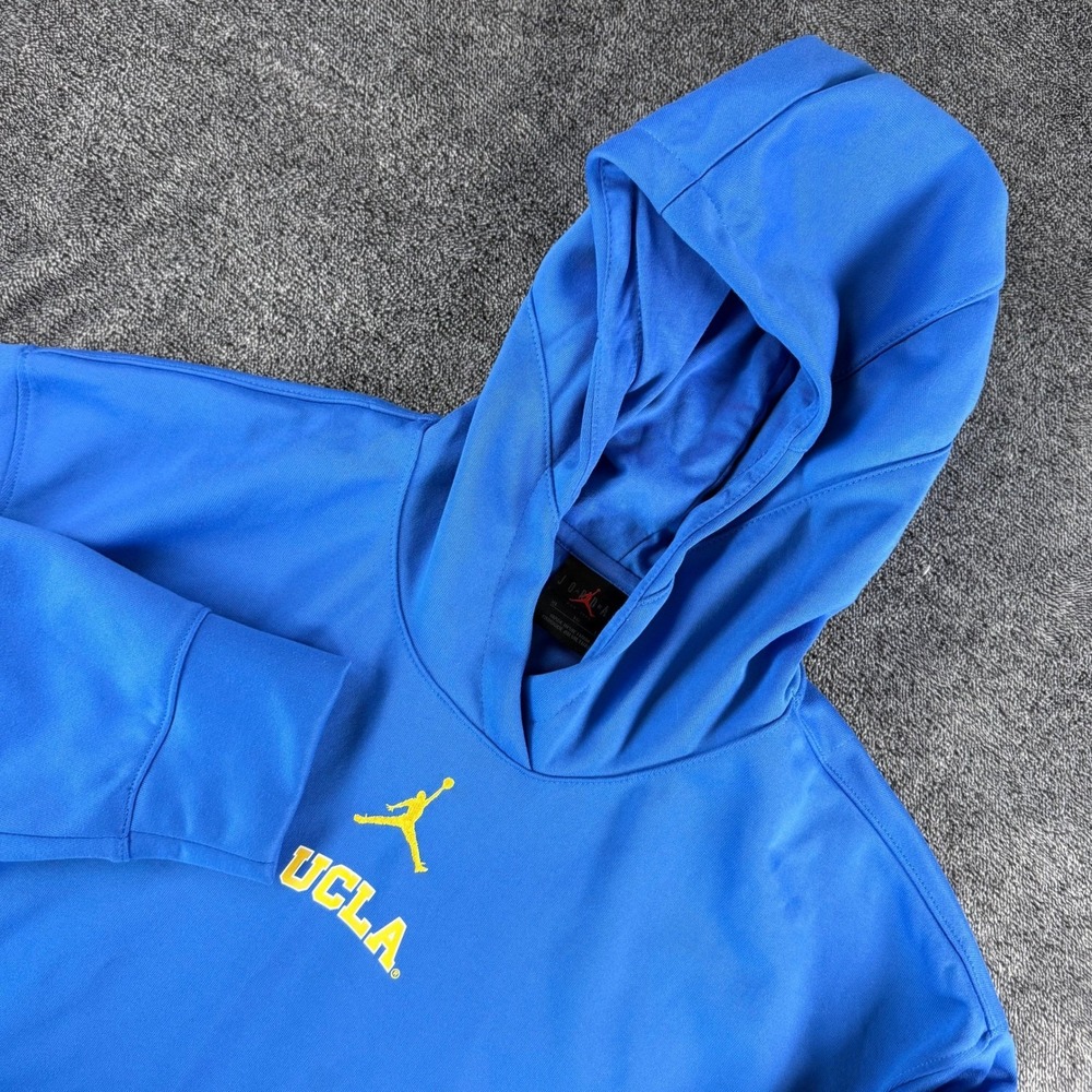 Jordan UCLA Bruins Mens XL Blue Performance Pullover Hoodie Jumpman Logo